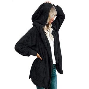 Black teddy bear cardigan